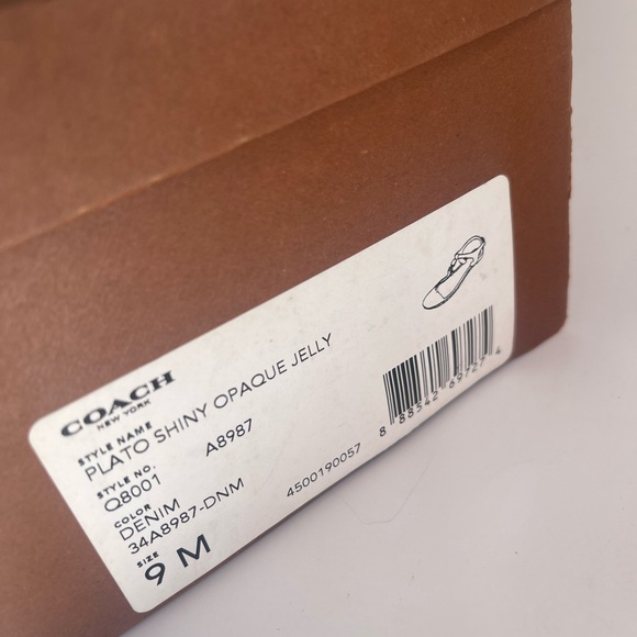 COACH Plato shiny opaque jelly size :9 - Picture 13 of 13
